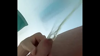 Solo male shower piss